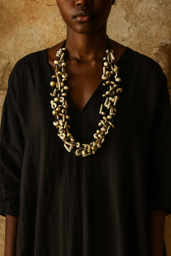 Augustine Mix Bone Necklace
