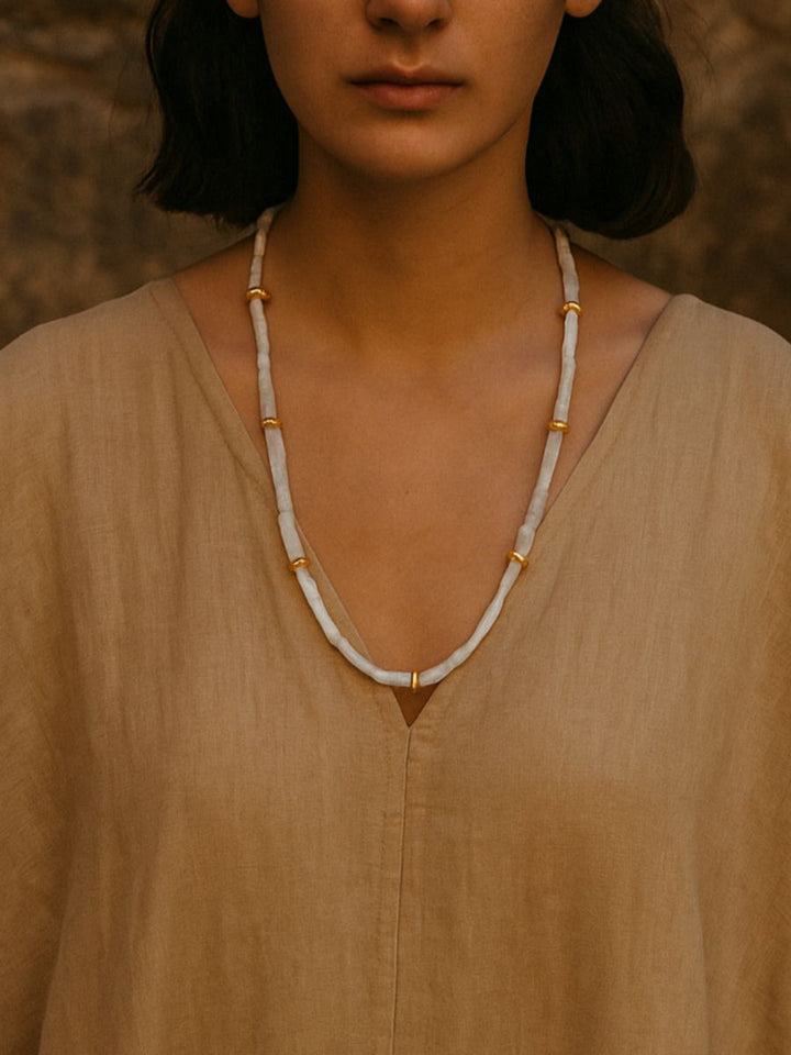 Lily 2 Stone Necklace