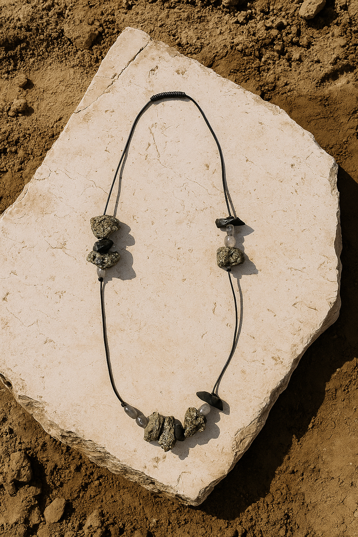 Mira Mix Material Necklace