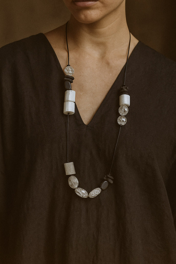 Lucy Mix Material Necklace
