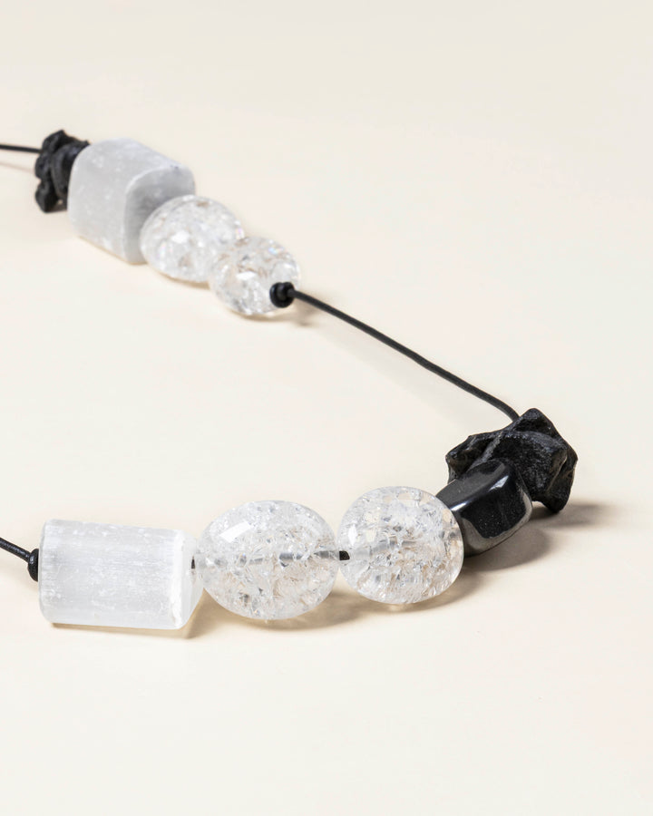 Lucy Mix Material Necklace
